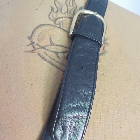 Black Leather Laptop/Biker/Tablet Tote - Picture 11 of 15